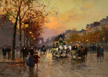 EC champs elysees 4 Parisian Oil Paintings